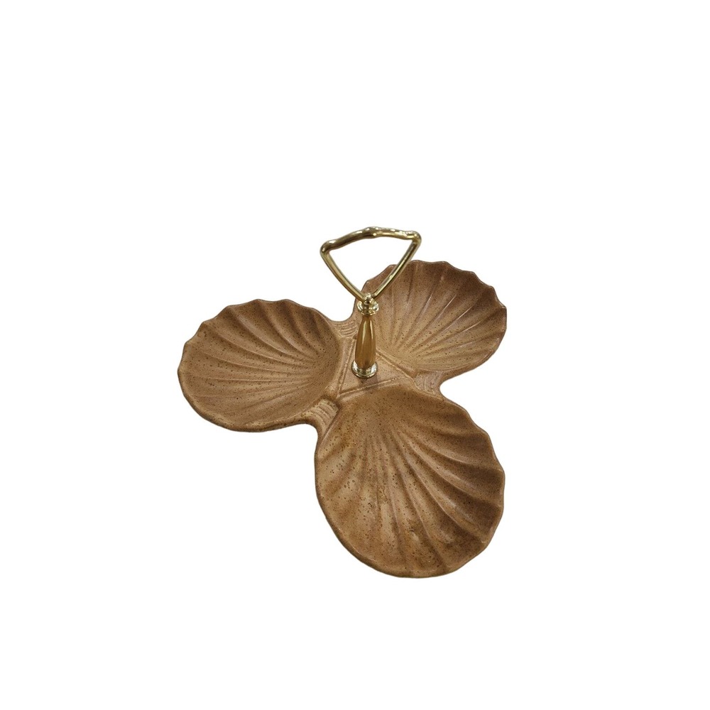 Vtg Royal Haeger 3 Section Serving Dish tidbit candy dish